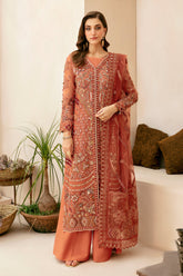 HB-402 | 3Pc Unstitched Suit Wedding Collection Luxury By Ramsha